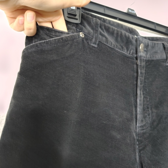 J. Jill Women's Black Stretch Corduroy Pants Sz 6 High Rise Straight Leg - Picture 4 of 12